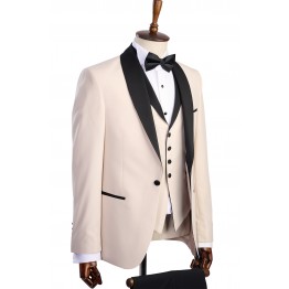 Costum ceremonie crem deschis 